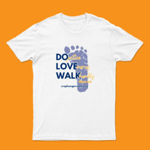 'Do Love Walk' - White T shirt - Crop Walk