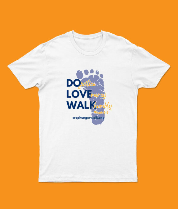 'Do Love Walk' - White T shirt - Crop Walk